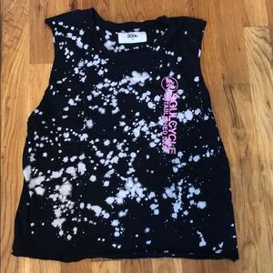 Soulcycle Bleach Splattered Tank